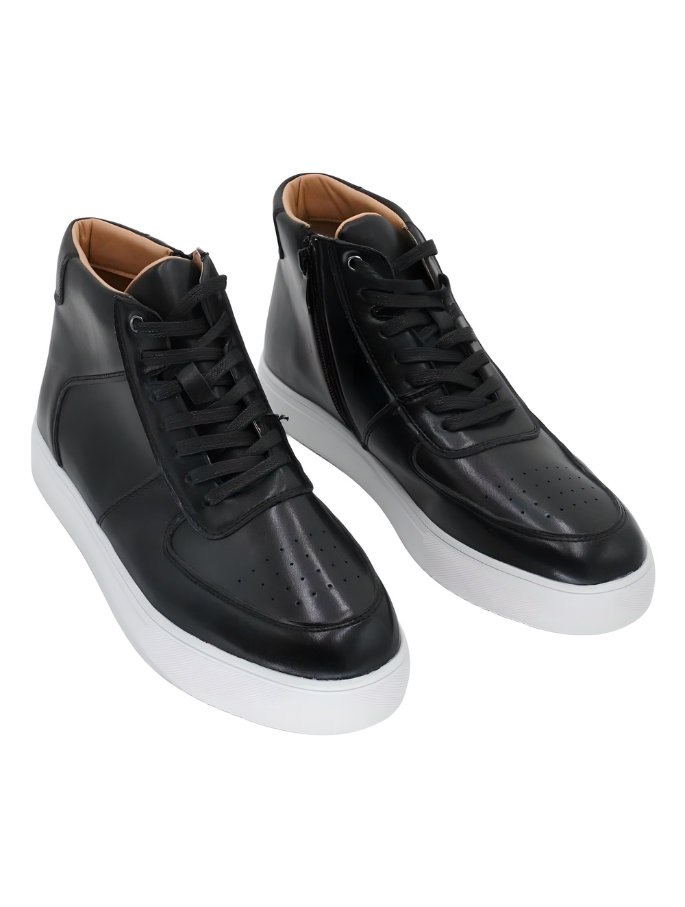 XRAY Mens Aiden High Top Side Zip Sneaker Black Size 9M